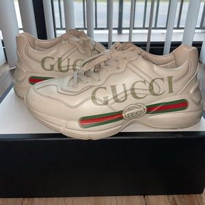 Gucci Rhyton Logo Leather Sneaker